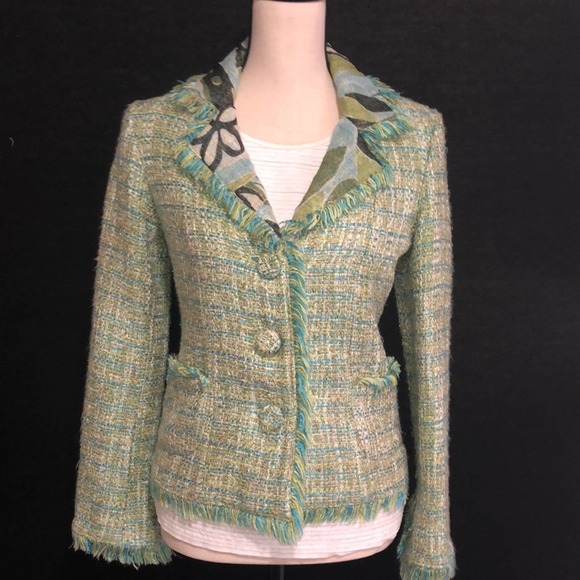 Italian tweed jacket, vintage,rare - Picture 1 of 11